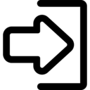 interface,arrow,login,enter,universal interface,outline,entrance